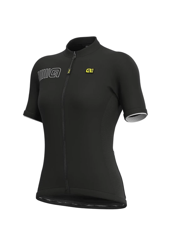 Alé Cycling Women's Solid Colour Block Short Sleeve Jersey, Black, XL