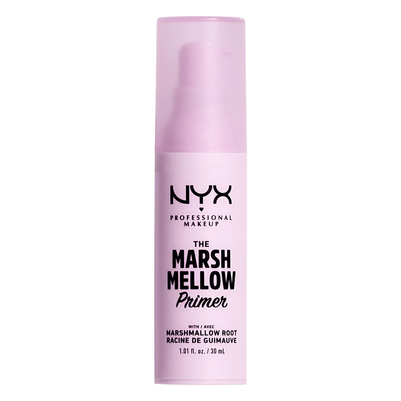 NYX Professional Makeup Marshmellow Primer, Makeup Primer Base, Versatile Skin-Focused Primer for Smooth & Even Complexion, Marshmallow Root, Vegan Formula*, 30 ml