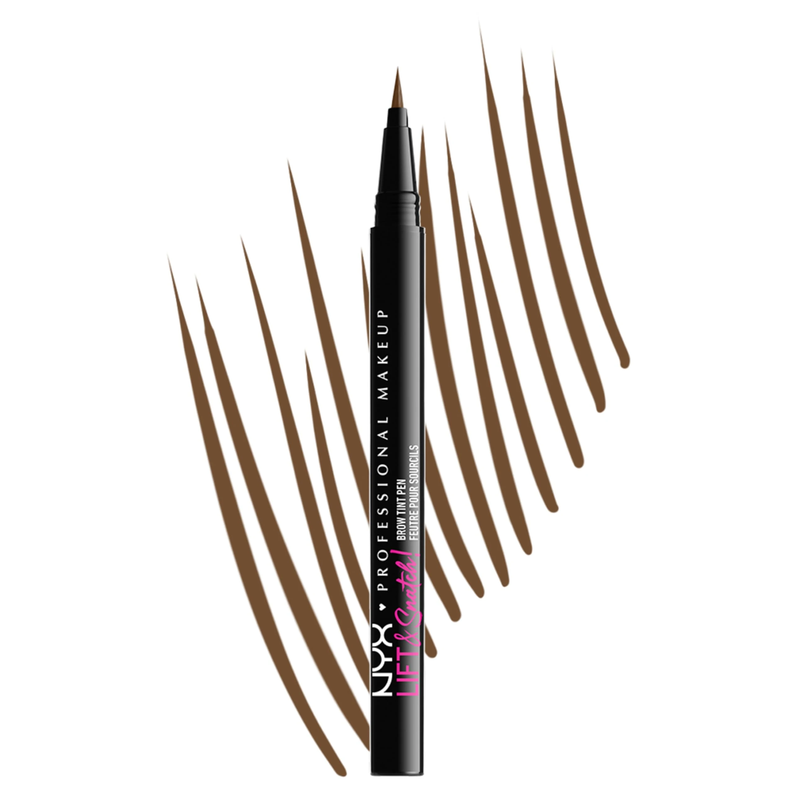NYX Professional Makeup Brow Tint, Lift And Snatch Brow Tint Pen, Up to 16 Hour Wear, Smudge-resistant, Transfer-resistant, Extra Thin Bristles, Shade Brunette, 1ml