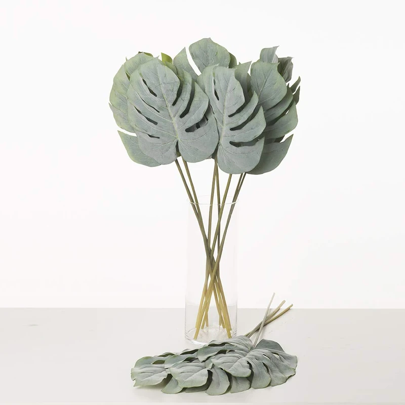 Express Flor Artificial Leaves, Silk, Green, 20x81cm