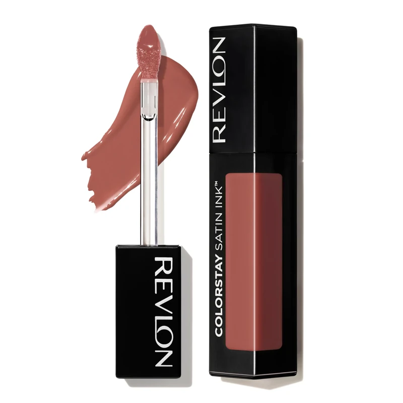 Revlon Colorstay Satin Ink Long Lasting Lipstick up to 16H with Moisturising Formula with Cassis Seed Oil, Black and Vitamin E - Colour 006 EYES ON YOU - Image 1