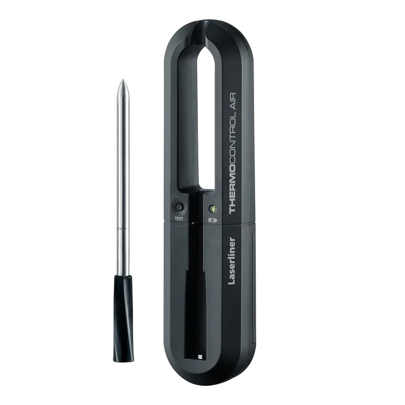 Laserliner ThermoControl Air Wireless Thermometer - MetricMaster Plus - Digital Caliper - High Precision Length Measurement - Outdoor - Indoor - Depth - Steps
