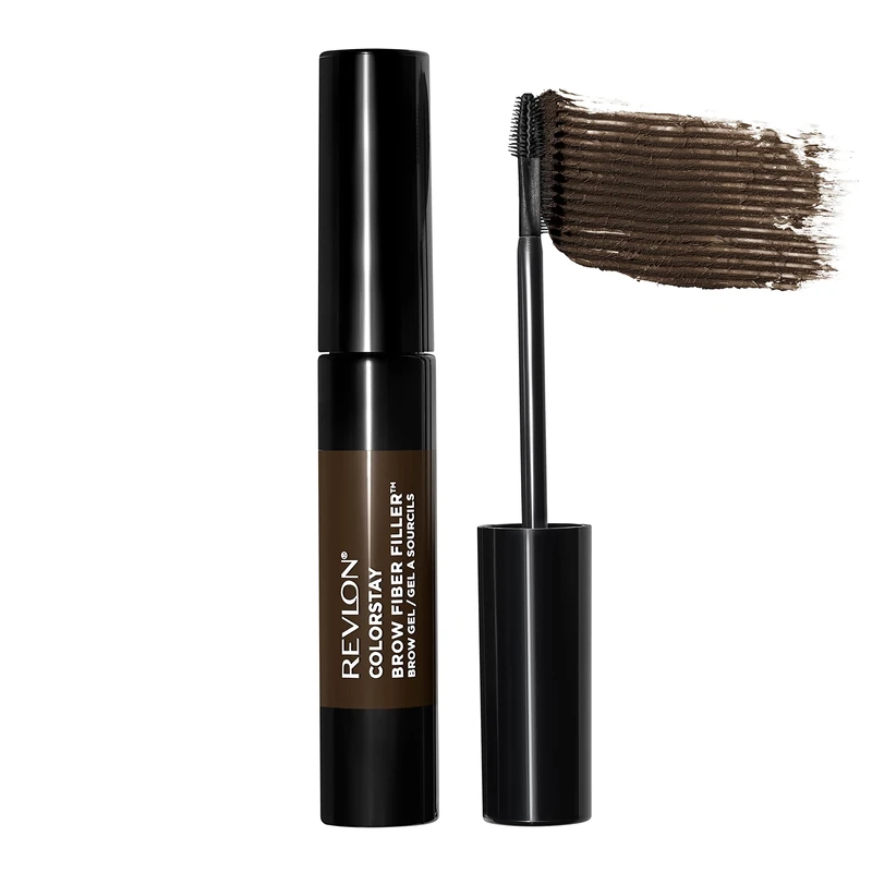 Revlon ColorStay Brow Fiber Filler, Longwearing & Volumising Waterproof Eyebrow Gel, 305 Dark Brown