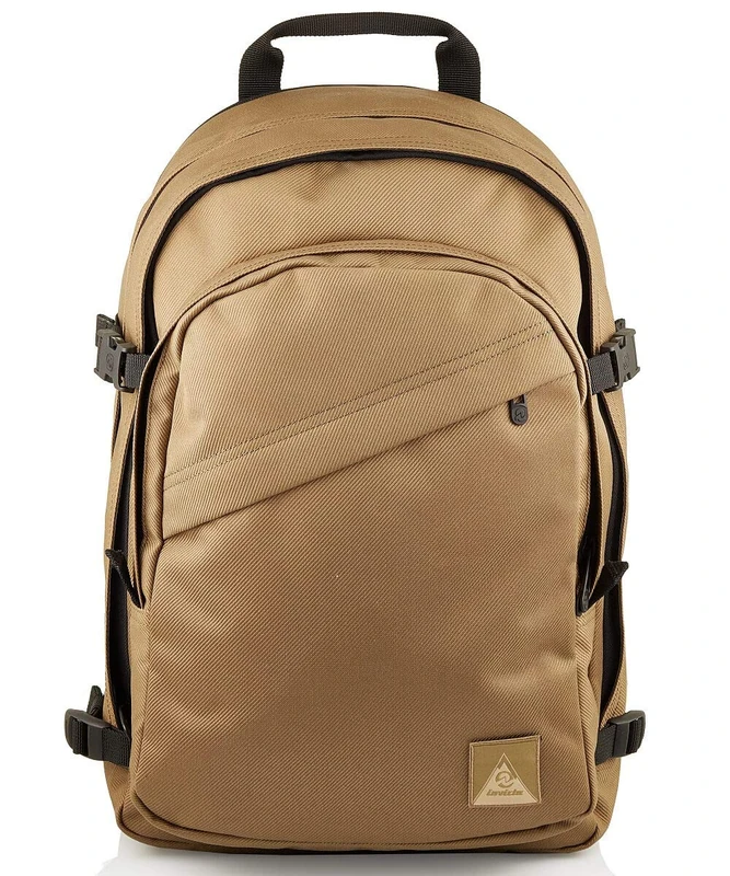 Invicta Backpack, Round Plus Unisex, Large Capacity, practical Laptop Sleeve, Italian Design, beige