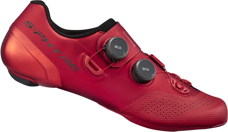 SHIMANO S-PHYRE RC9 (RC902) SPD-SL Shoes, Red, Size 47, ESHRC902MCR01S47000