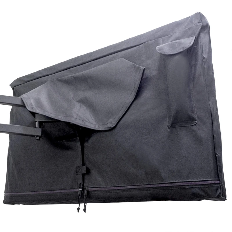 Outdoor TV Cover 80-85 inch - WITH ZIPPER, Weatherproof, Waterproof 360 degrees protection, Soft Non Scratch Interior - Black