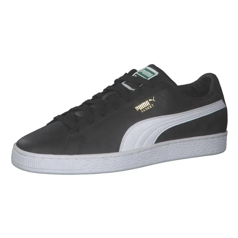 PUMA Men's Basket Classic XXI Sneaker, Black White, 3.5 UK