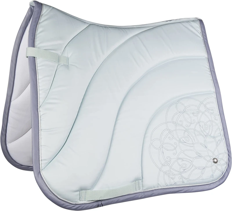 HKM Melody Flower Saddle Cloth Aqua Pony Gp