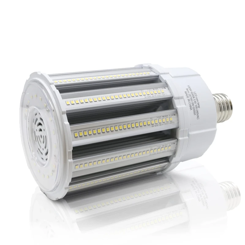 Bright Source LED Corn Light Bulb, E40, 100W, 13000lm, 360° Beam Angle, 6000K Daylight White, Replaces Metal Halide/Son/HID/HPS for Large Spaces/Street/Parking/Garage/Warehouse & Factory