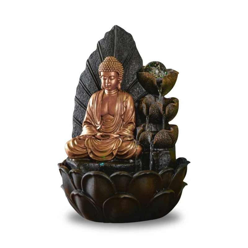 Zen'Light Hartha Buddha Indoor Fountain - LED Water Decor