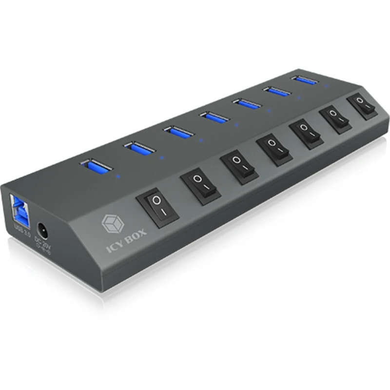 ICY BOX IB-HUB1701-C3 7-Port USB 3.0 Type-A Hub