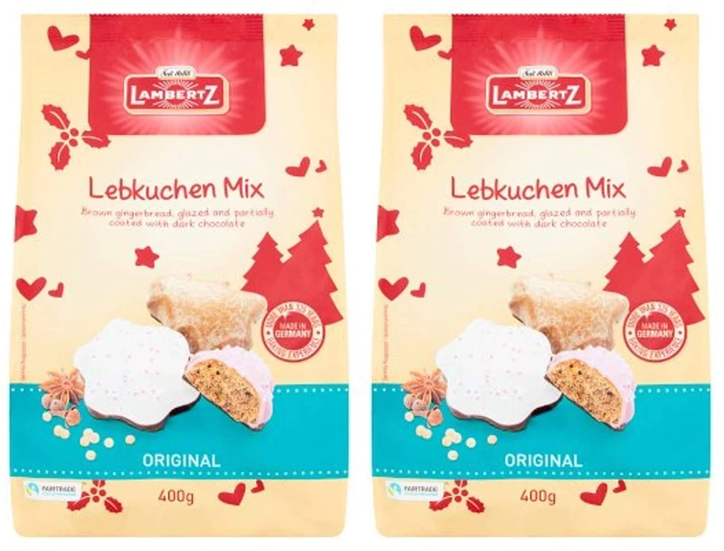 Lambertz Lebkuchen Selection 400g - Pack of 2