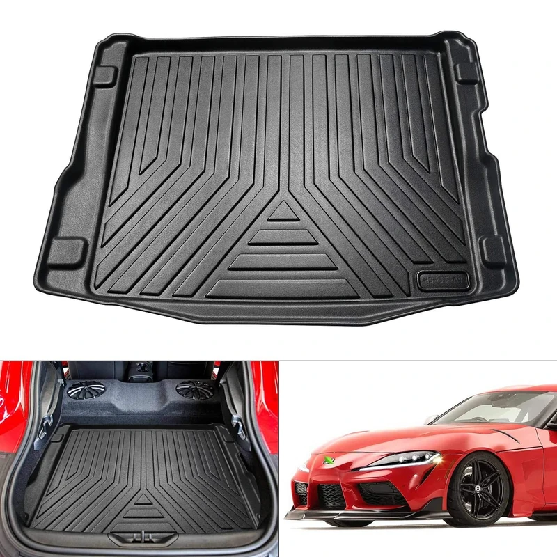 KUST Custom Fit Trunk Mat for 2020-2023 Toyota GR Supra Accessories Cargo Liner All Weather Trunk Floor Mat Black TPE