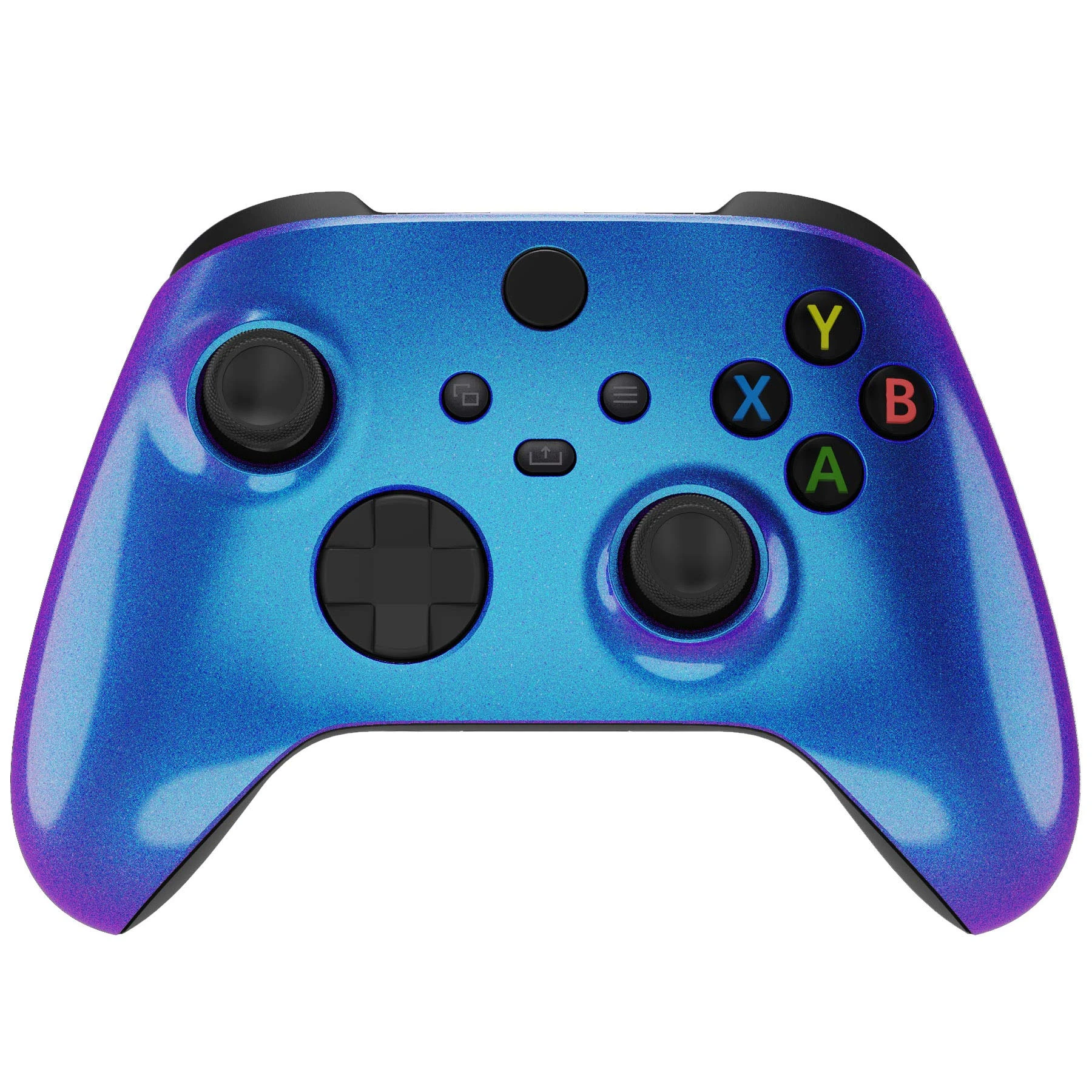 eXtremeRate Replacement Shell for Xbox Series X & S Controller - Personalize Your Control - Chameleon Purple Blue Custom Gaming Case Faceplate for Xbox Core Controller [Controller NOT Included]