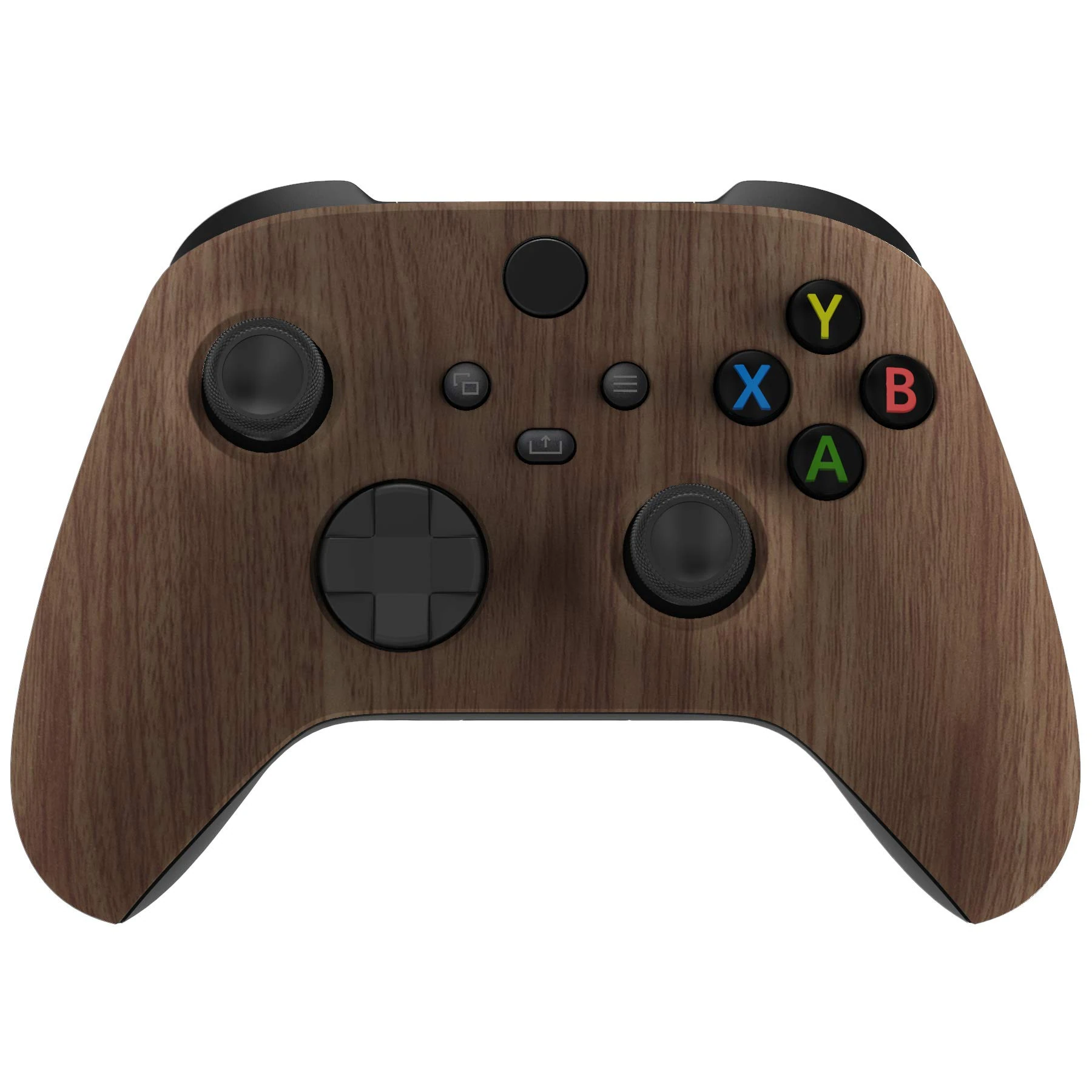 eXtremeRate Custom Shell for Xbox Series X & S Controller - Revitalize Your Controller - Wood Grain Replacement Cover Front Housing Cover for Xbox Core Controller Wireless [Control NOT Included]