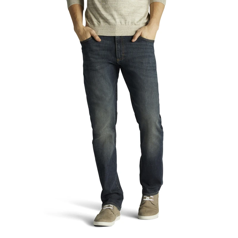 Lee Men's Big & Tall Extreme Motion Straight Taper Jean, Maverick, 42W x 34L