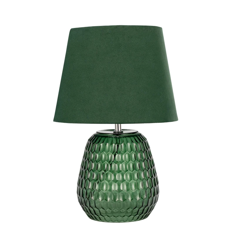 Pauleen 48157 Crystal Velours luminaire Shade Velvet Table lamp Made Green max. 40W E14 230V Glass/Fabric