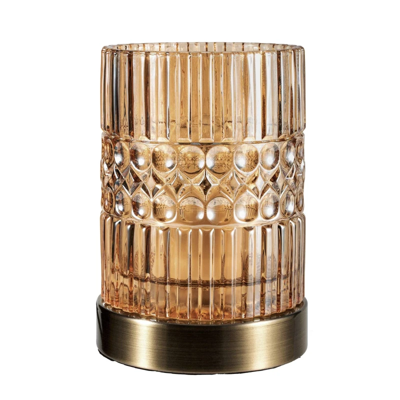 Pauleen 48126 Crystal Elegance luminaire max. 25W E27 Glass/Amber/Brass Table lamp 230V
