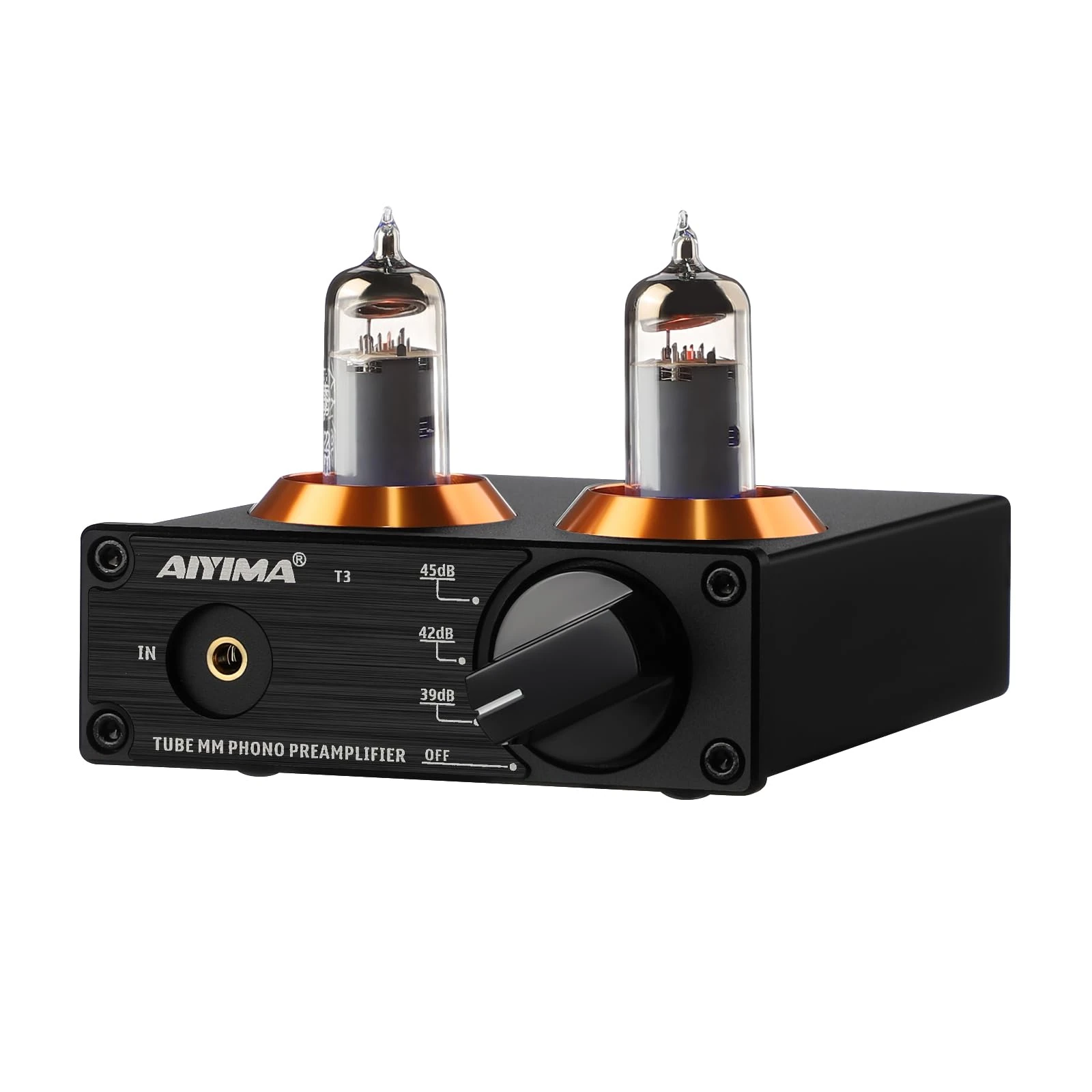 AIYIMA T3 Tube MM Phono Preamplifier HiFi Preamp With Gain Stereo Audio Preamplifiers For Turntable Phono Audiophile/Record Player