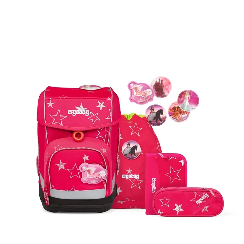 ergobag cubo Set - ergonomischer Schulrucksack, Set 5-teilig