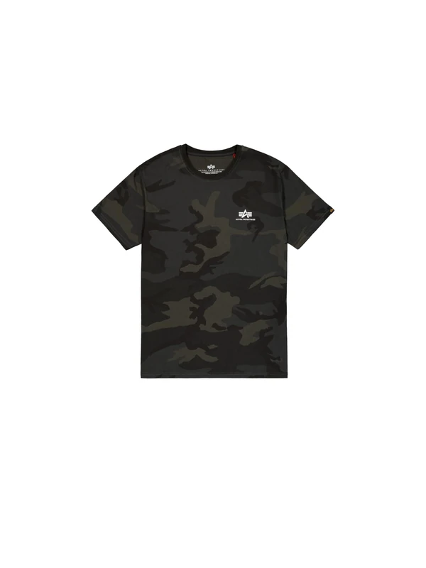 Alpha Industries Basic T Small Logo Camo T-Shirt for Men Black Camo