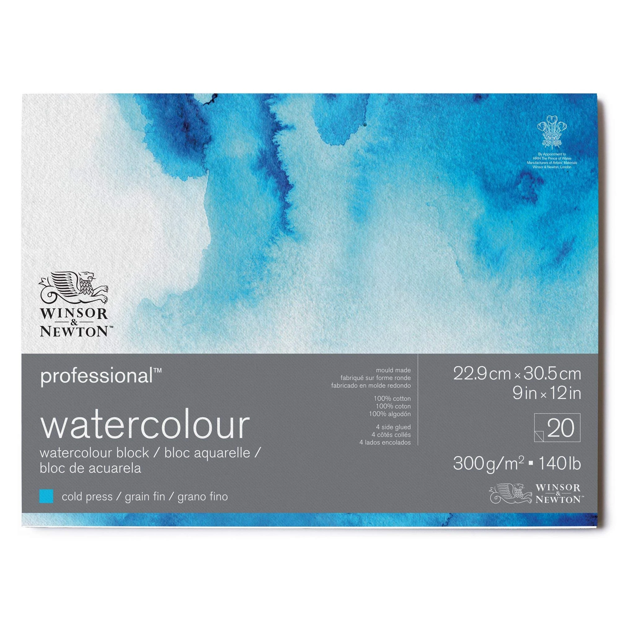 Winsor & Newton Watercolor Paper Block, Bright Natural White