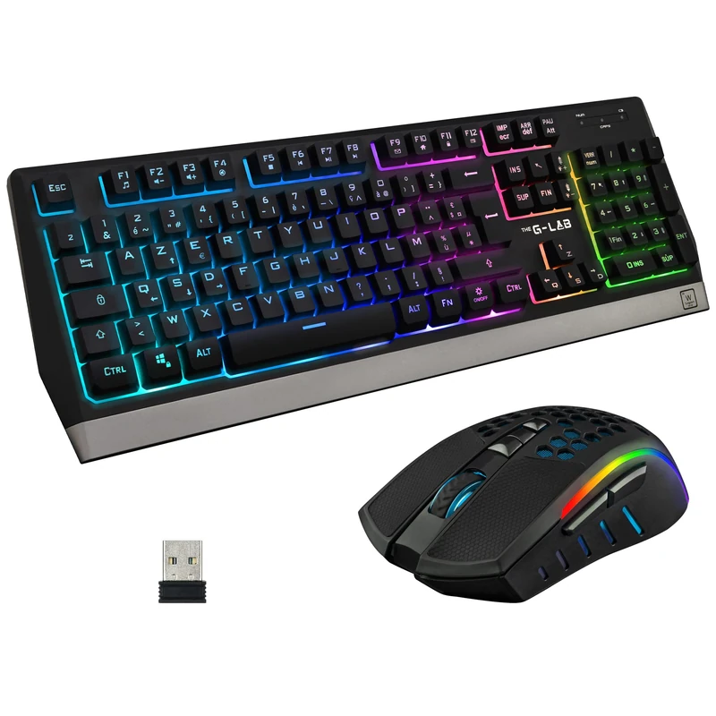 The G Lab Tungsten Gaming Mouse And Keyboard Spanish QWERTY