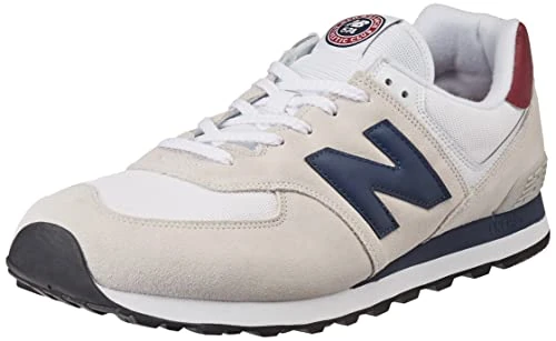 New Balance Men's 574v2 Sneaker, White Hx2, 17.5 UK