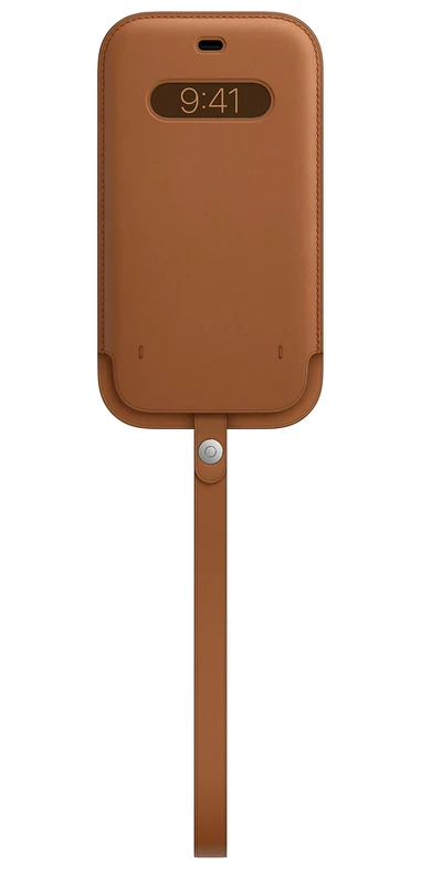 iPhone 12 Pro Max Leather Sleeve with MagSafe - Saddle Brown