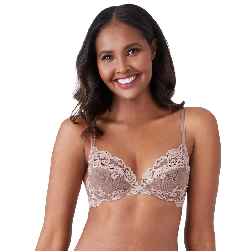 Wacoal Women's Instant Icon Underwire Bra, Cafe Au Lait, 38DDD - Image 1