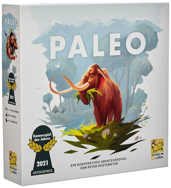 Hans im Glück, Paleo, Basic Game, Connoisseur Game of the Year 2021, Board Game, 2-4 Players, From 10+ Years, 45-60 Minutes, German