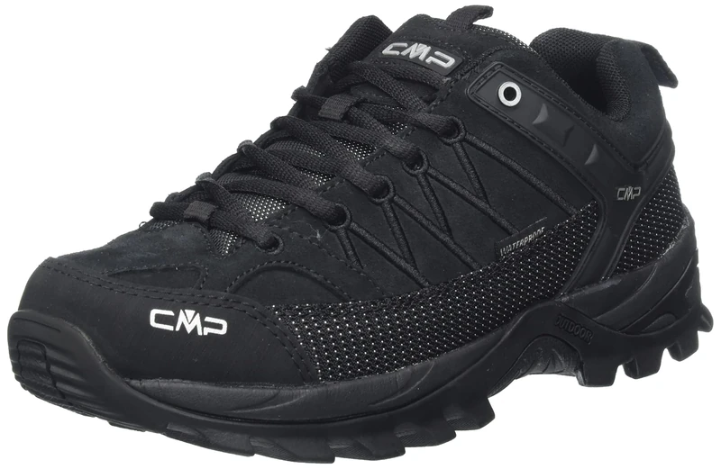 CMP Rigel Low Trekking Shoes Wp Nero-Nero UK 9.5