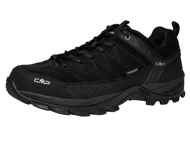 CMP Rigel Low Trekking Shoes Wp Nero-Nero UK 10.5