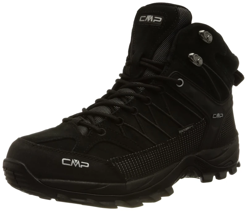 CMP Mens Rigel Mid Wp Trekking Shoes, Black, 9 UK