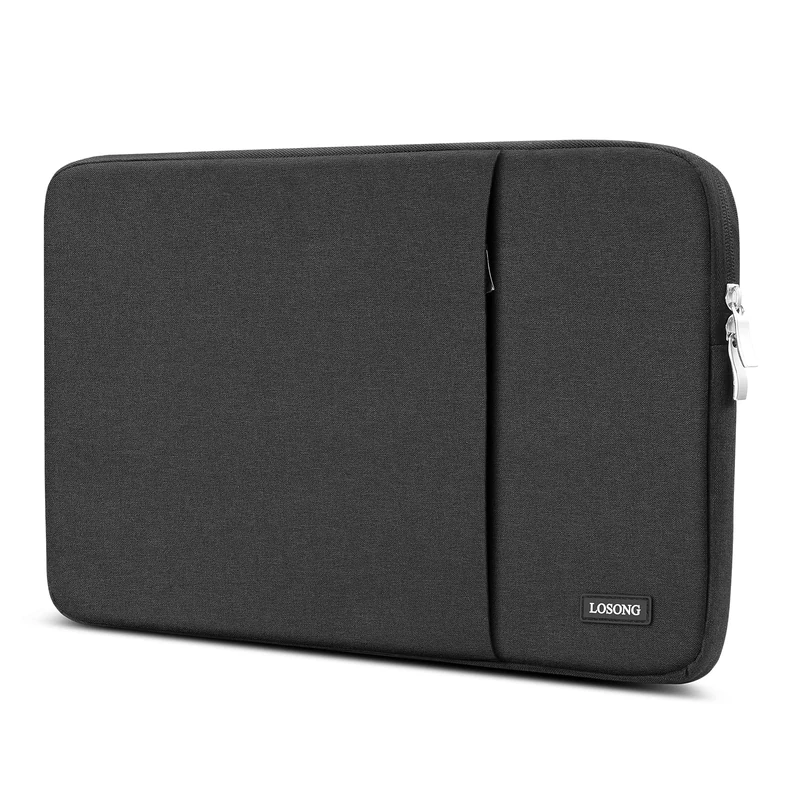 Losong Portable Monitor Case 15.6 Inch, Protective Carrying Sleeve for Most 16.1/15.6 Inch Portable Monitors, Water Resistant Laptop Display Bag with Accessory Pocket, Size-15.3"x9.8" Black