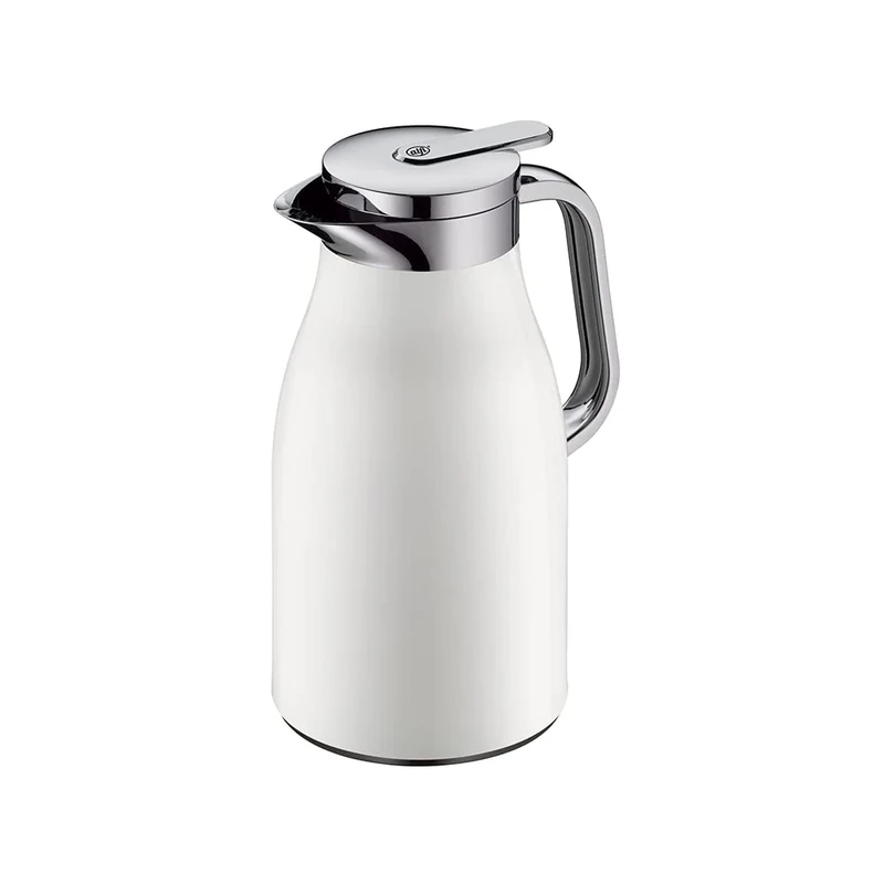 ALFI Thermos Flask, Stainless Steel Plastic Glass, Coconut White, 1 Litre