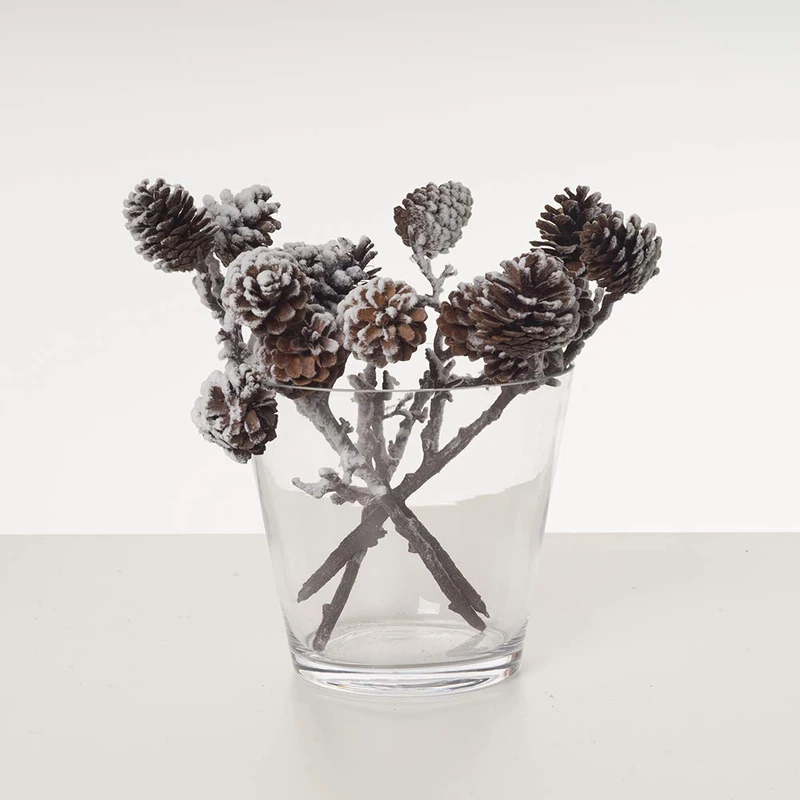 Express Flor 713174 – Branch with 4 Snowy Artificial Pineapples - Image 1