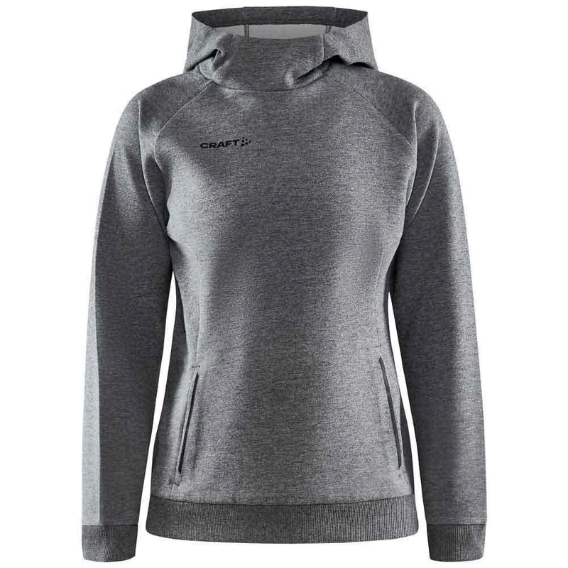Craft Women's core Soul Hood Sweatshirt w, Dk Grey Melange, XS