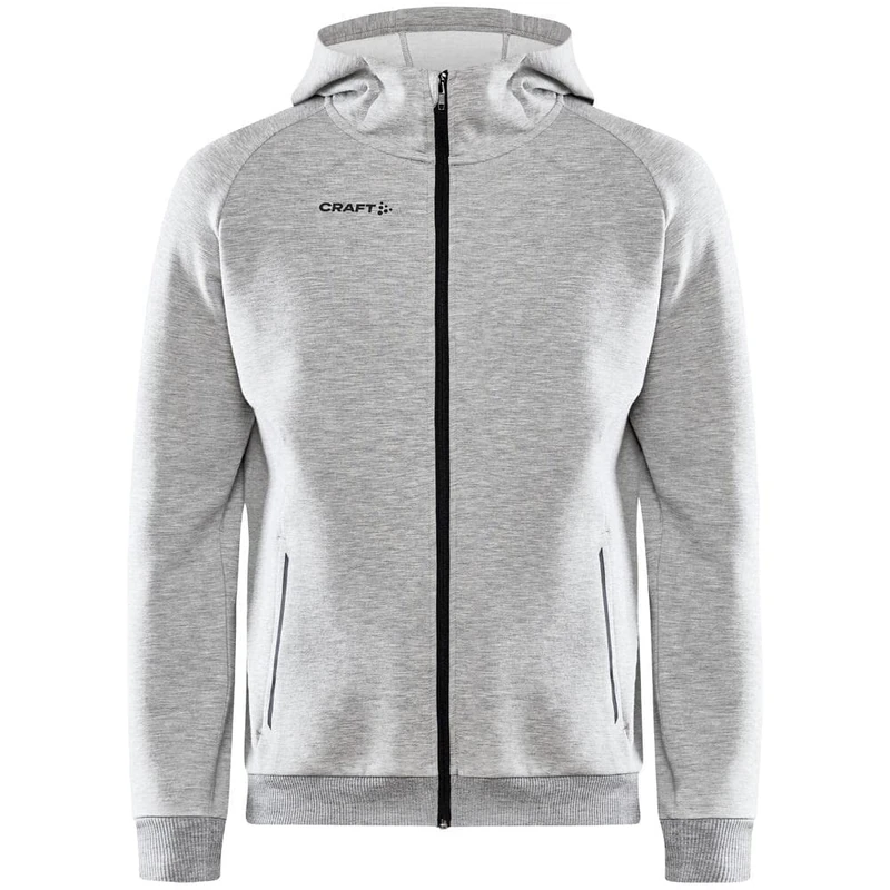 Craft Men's Core Soul Full Zip Hood M Hoodie, grey mixed, XL