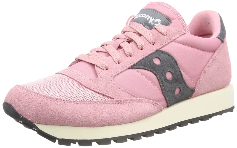 Saucony Womens Jazz Original Vintage Sneaker, Pink Grey, 3 UK