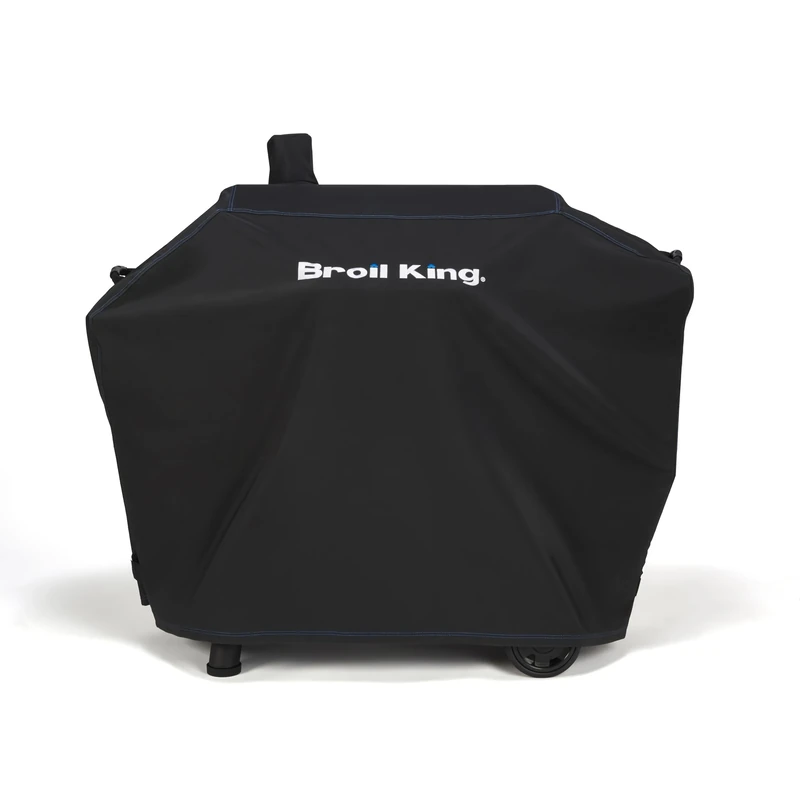 Broil King Grill Cover for Regal Pellet 500, Regal Charcoal Offset 500, Smoke Offset XL smoker - Outdoor Barbecue Accessory, Premium 900D Polyester, Water Resistant, Blue