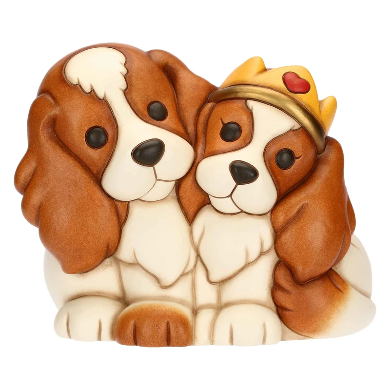 Cavalier King Ceramic Dog Pair