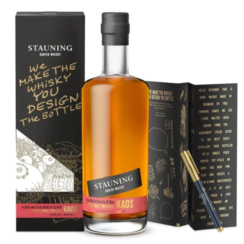Stauning KAOS Triple Malt Danish Whisky, Design Edition, 70cl
