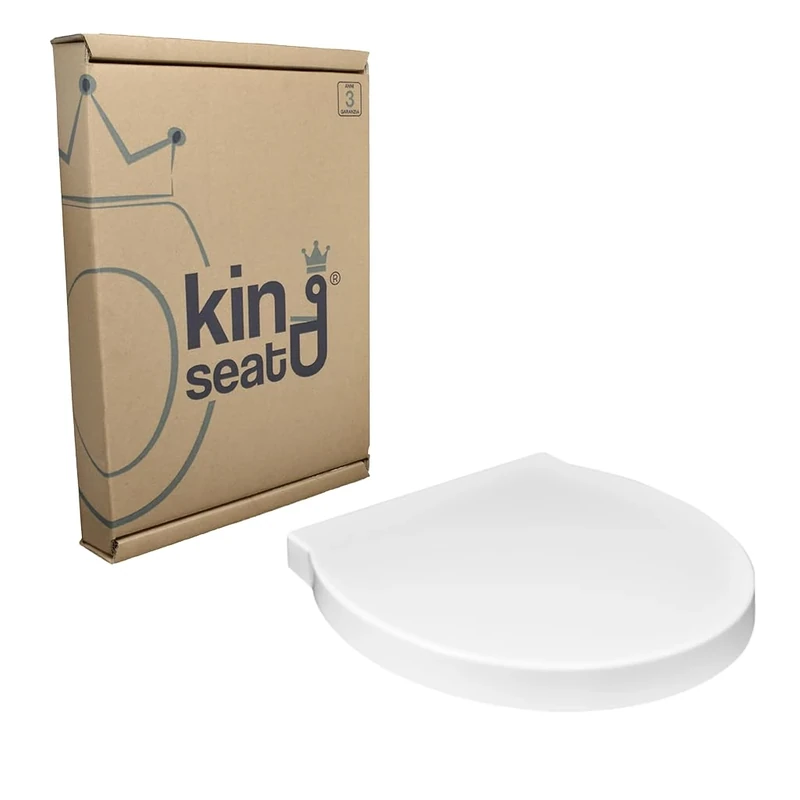 king seat Panorama Della GSI PANORMA Toilet Seat Cover, White