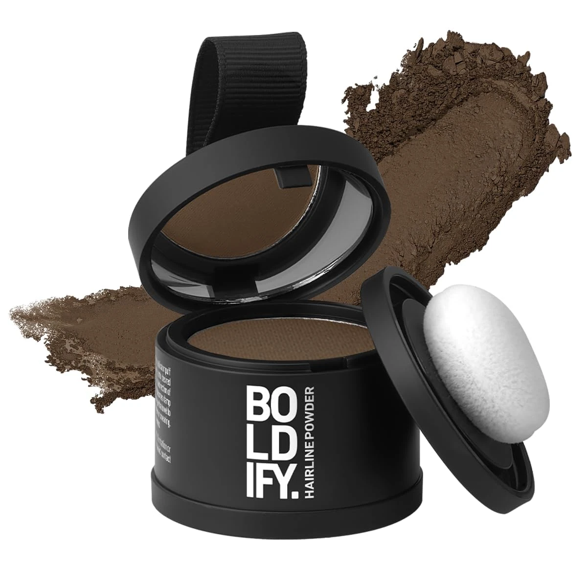 BOLDIFY Hairline Powder - Root Touch Up Hair Color for Gray Coverage - Bald Spot Concealing Hair Powder for Women and Men - 24-Hour Stain-Proof - Light Brown