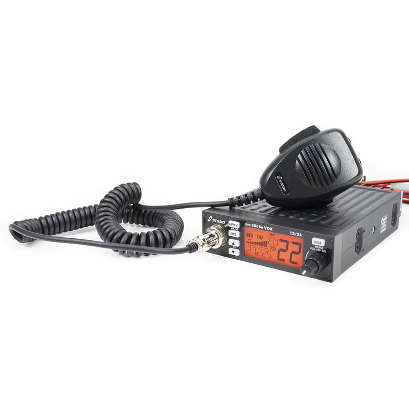 Stabo CB Radio STABO XM 3008E AM-FM, 12-24V, VOX, ASQ - Image 1