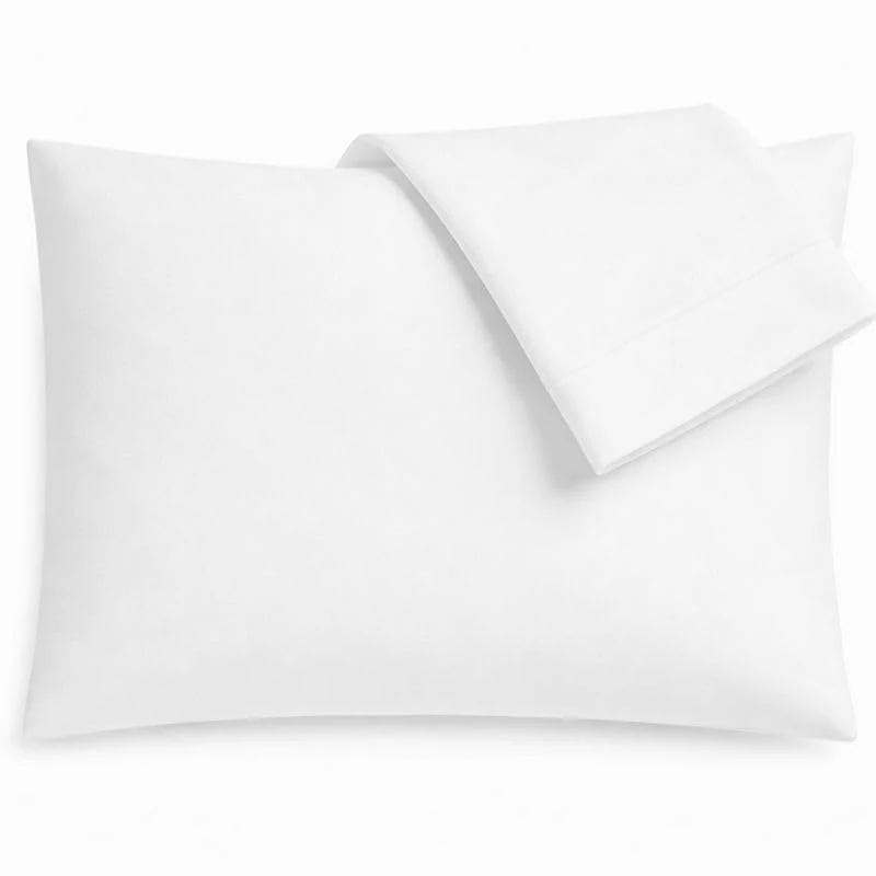 ShanDreamz 100% Cotton Percale Pillowcases, Queen/Standard Size 20X30 Pillow Covers, Stitch Bedding Pillows for Sleeping, Bulk Pillow Cases for Large n Small Bedroom, Hotel Pillows, Hospital 6 White