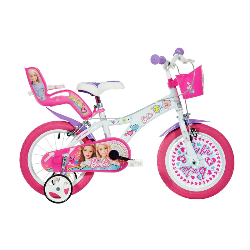 Bike Size 14 Inch White Pink Dino Art 614 G-BAF
