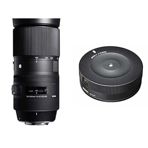 Sigma 745306 150-600mm F/5-6.3 DG HSM Contemporary Zoom Lens for Nikon & 878306 USB Dock Mount for Nikon Lens - Black