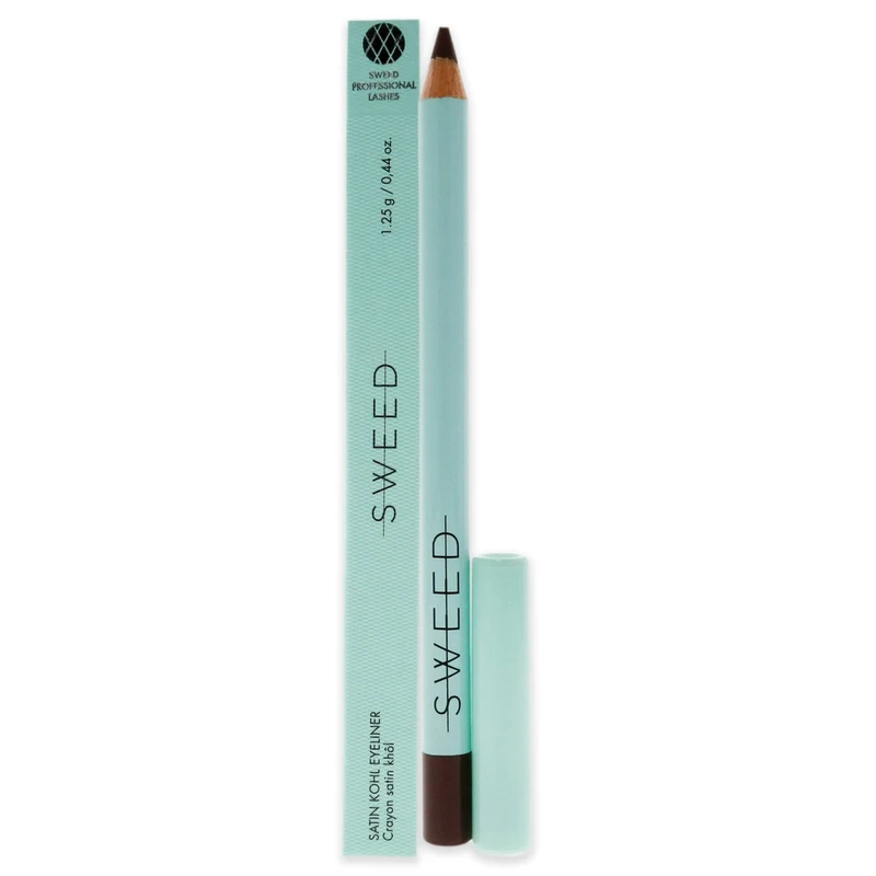 Sweed Satin Kohl Ultra Creamy Dusty Brown Eyeliner - Waterproof and Long Wearing Eye Pencil with Intense Colour